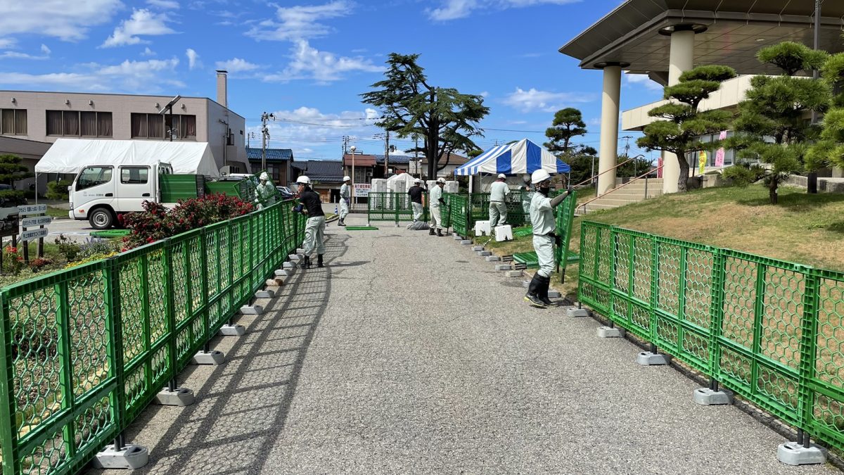 選手の皆さん頑張ってください♪【村上市の総合建設業｜加藤組】